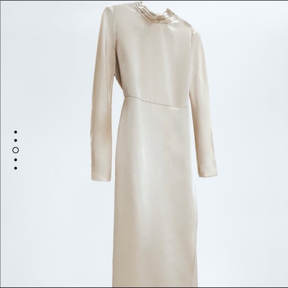 Zara Limited Edition Satin Effect Dress - Picture 2 of 7